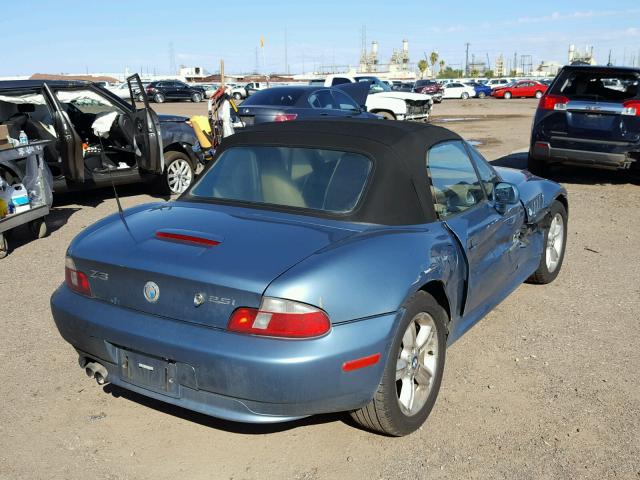 WBACN33411LK49032 - 2001 BMW Z3 2.5 BLUE photo 4