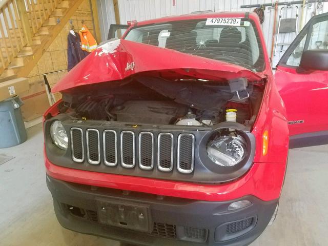 ZACCJAAT6FPB47368 - 2015 JEEP RENEGADE S RED photo 9