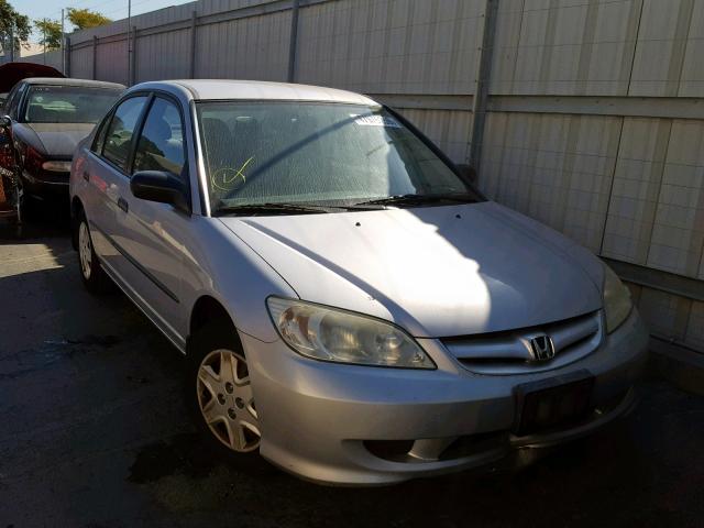 1HGES16394L004710 - 2004 HONDA CIVIC DX V SILVER photo 1