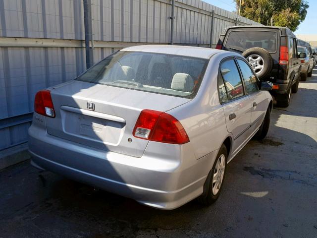 1HGES16394L004710 - 2004 HONDA CIVIC DX V SILVER photo 4