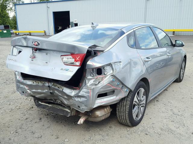 KNAGV4LD5H5011643 - 2017 KIA OPTIMA PLU SILVER photo 4