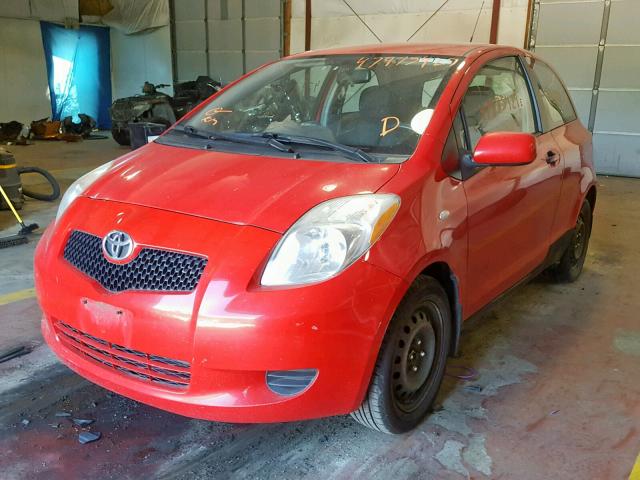 JTDJT923985143812 - 2008 TOYOTA YARIS RED photo 2