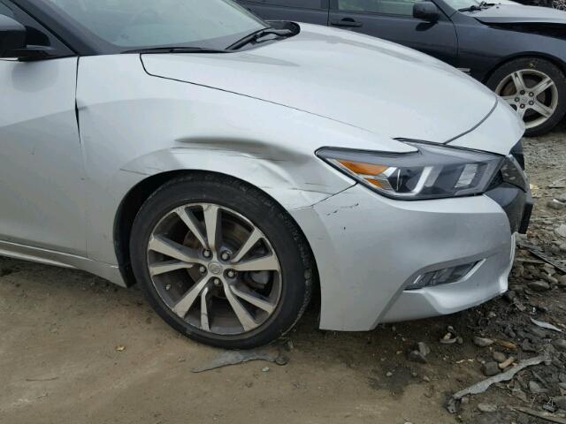 1N4AA6AP2HC405499 - 2017 NISSAN MAXIMA 3.5 SILVER photo 9