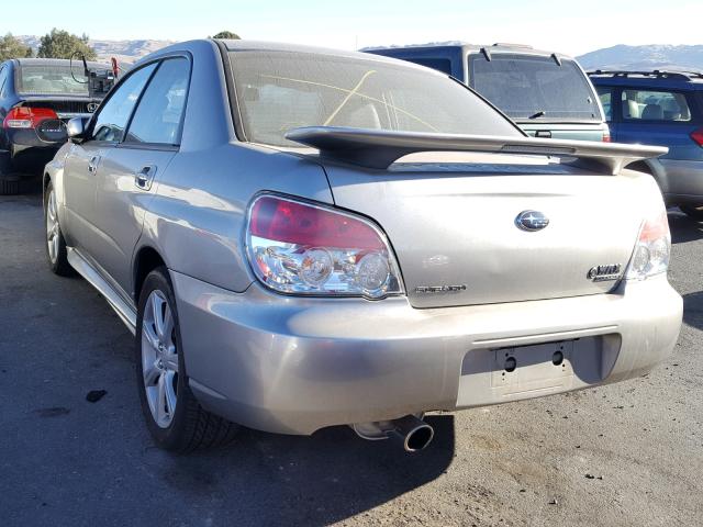 JF1GD74687H506395 - 2007 SUBARU IMPREZA WR SILVER photo 3