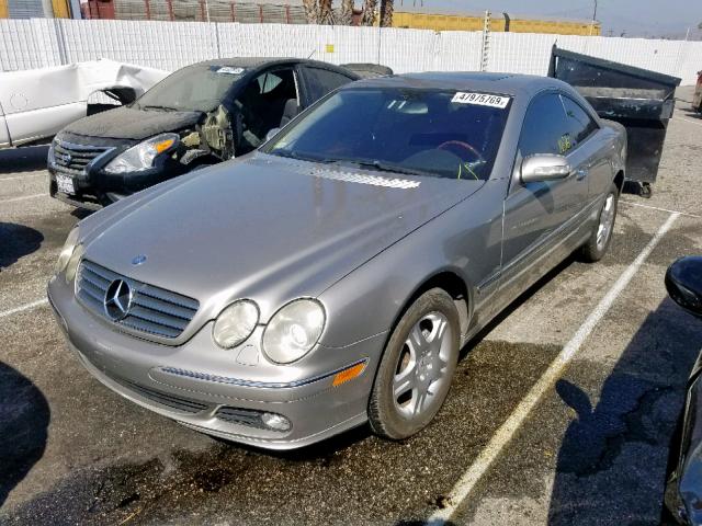 WDBPJ75J55A044730 - 2005 MERCEDES-BENZ CL 500 GRAY photo 2