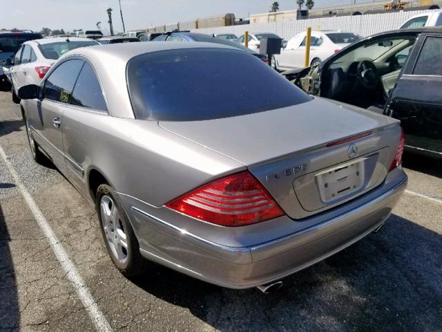 WDBPJ75J55A044730 - 2005 MERCEDES-BENZ CL 500 GRAY photo 3