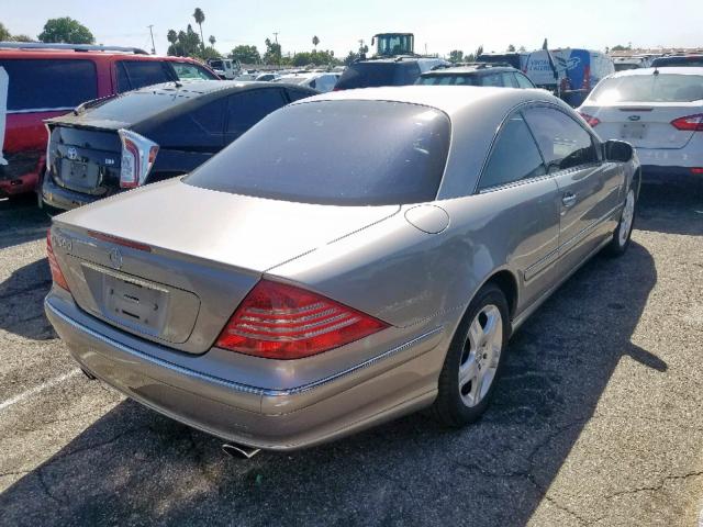 WDBPJ75J55A044730 - 2005 MERCEDES-BENZ CL 500 GRAY photo 4