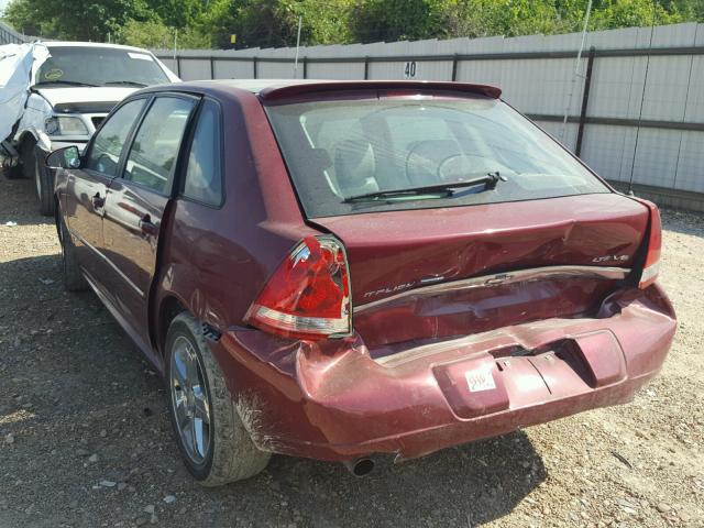 1G1ZU67N57F262306 - 2007 CHEVROLET MALIBU MAX მუქწითელი ფოტო 3
