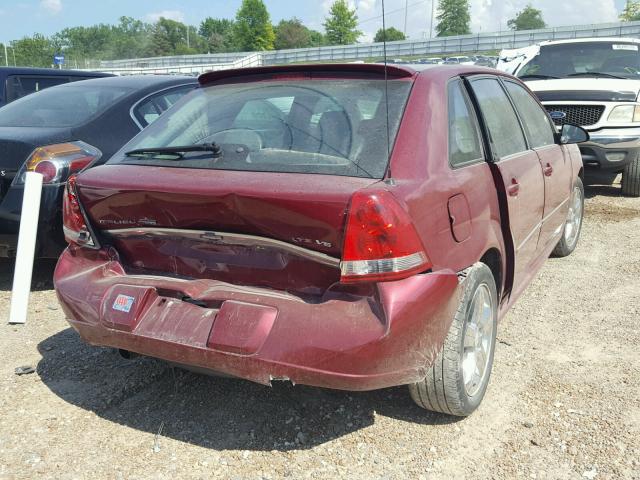 1G1ZU67N57F262306 - 2007 CHEVROLET MALIBU MAX მუქწითელი ფოტო 4