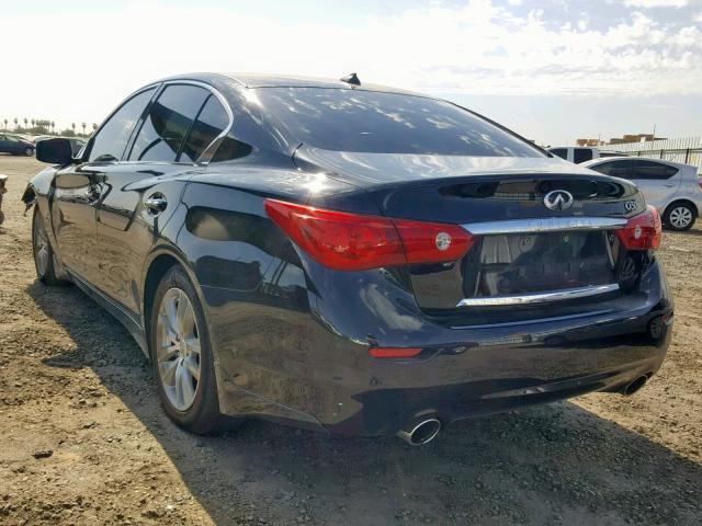 JN1BV7AP4FM355384 - 2015 INFINITI Q50 BASE BLACK photo 3