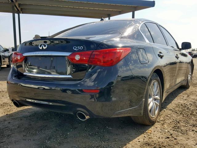 JN1BV7AP4FM355384 - 2015 INFINITI Q50 BASE BLACK photo 4