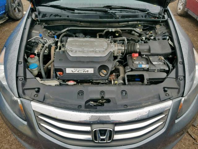 1HGCP3F82BA016772 - 2011 HONDA ACCORD EXL GRAY photo 7