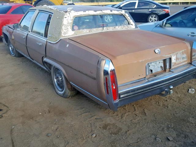 1G6DW51Y1J9732459 - 1988 CADILLAC BROUGHAM BROWN photo 3