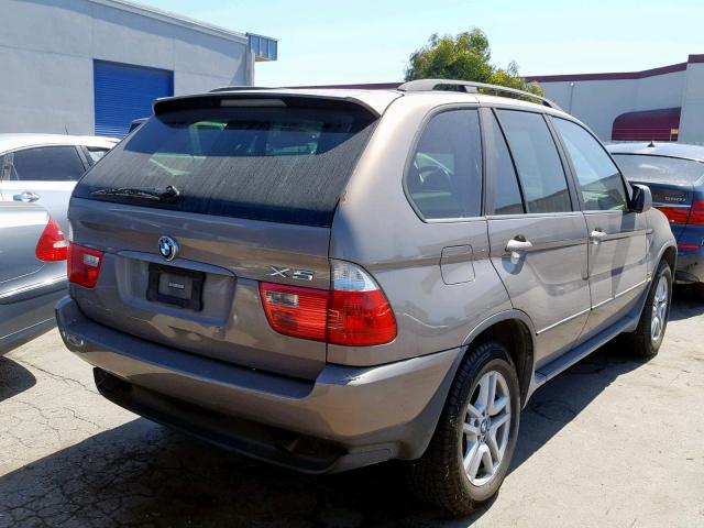 5UXFA13514LU37111 - 2004 BMW X5 3.0I TAN photo 4