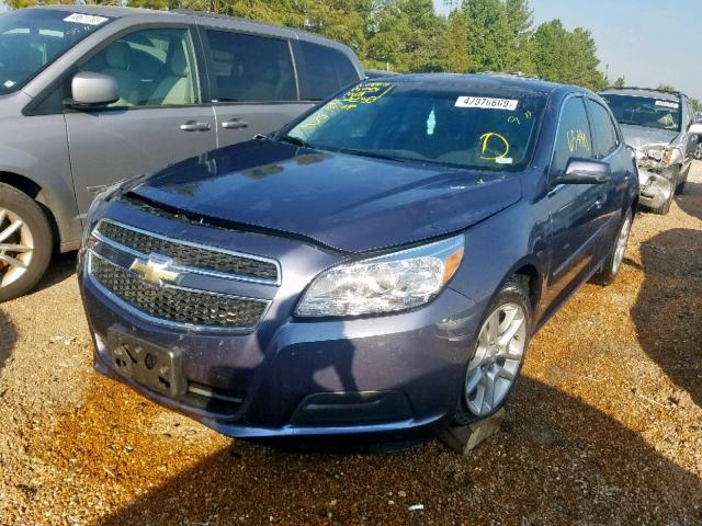 1G11C5SAXDF191811 - 2013 CHEVROLET MALIBU 1LT BLUE photo 2