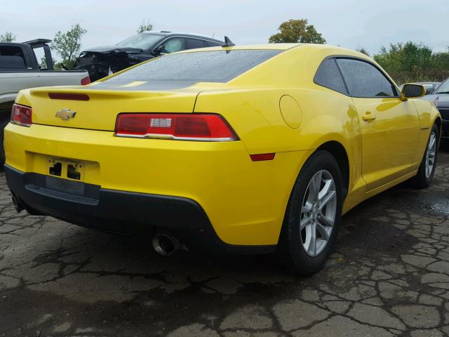 2G1FB1E3XF9286511 - 2015 CHEVROLET CAMARO LS YELLOW photo 4