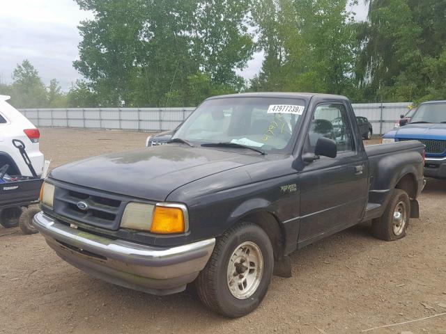 1FTCR10A6VPA78153 - 1997 FORD RANGER BLACK photo 2