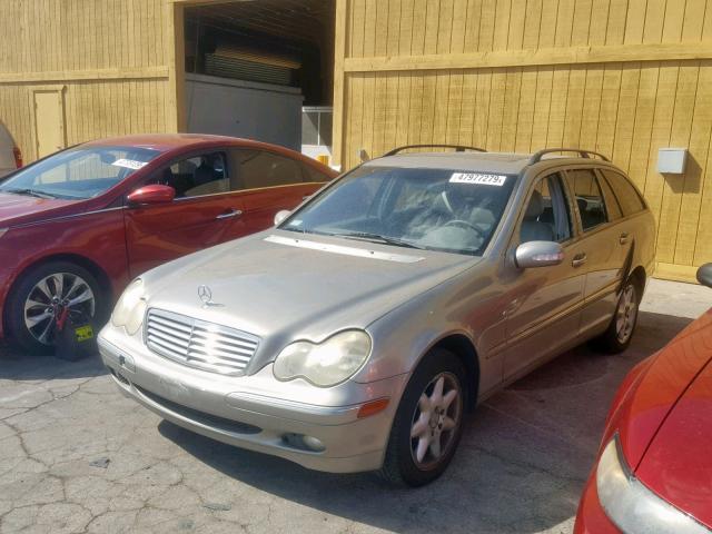 WDBRH61J43F311893 - 2003 MERCEDES-BENZ C 240 SPOR SILVER photo 2