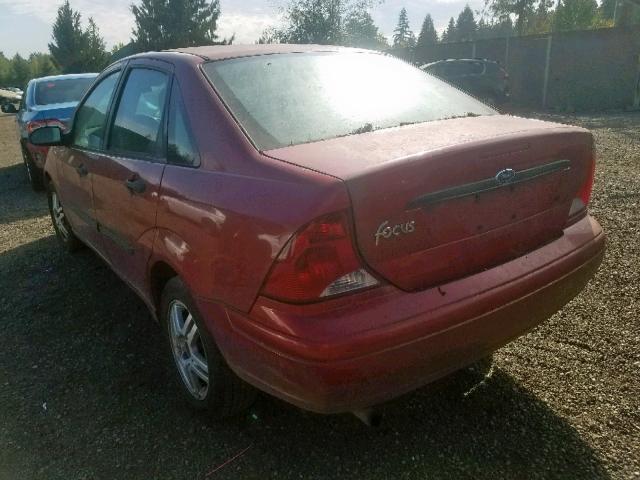 1FAFP33P84W178859 - 2004 FORD FOCUS LX RED photo 3