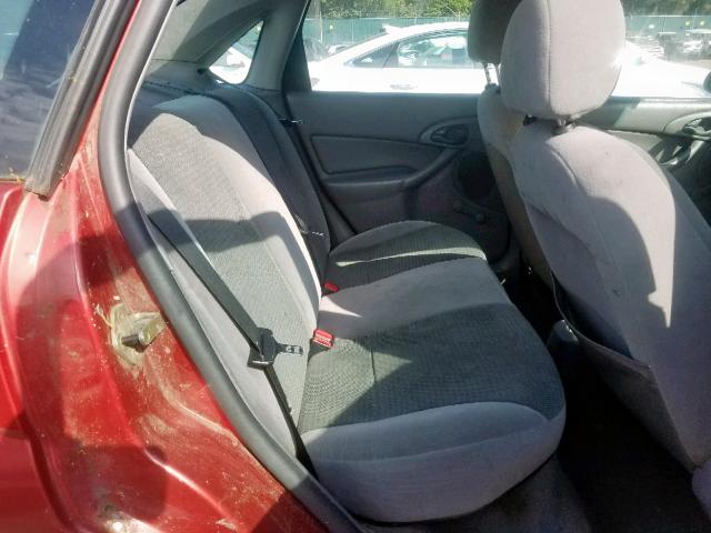 1FAFP33P84W178859 - 2004 FORD FOCUS LX RED photo 6