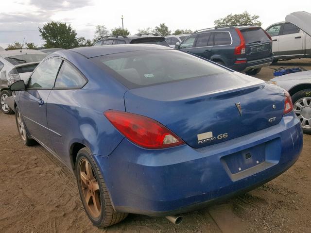 1G2ZH178764176065 - 2006 PONTIAC G6 GT BLUE photo 3