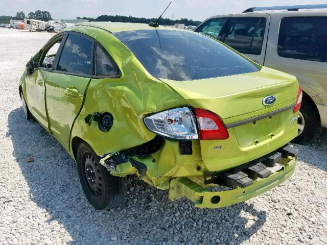 3FADP4BJ9DM214360 - 2013 FORD FIESTA SE GREEN photo 3