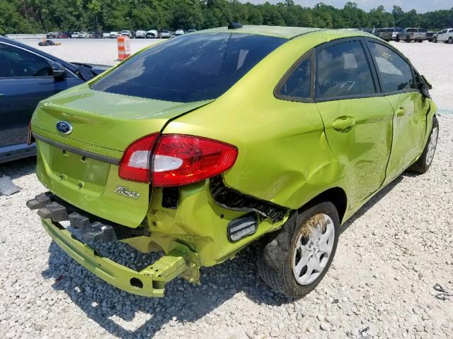 3FADP4BJ9DM214360 - 2013 FORD FIESTA SE GREEN photo 4