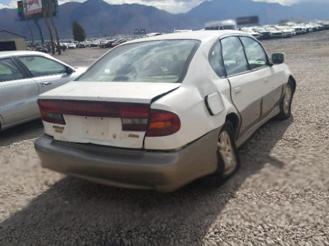 4S3BE686517215260 - 2001 SUBARU LEGACY OUT WHITE photo 4