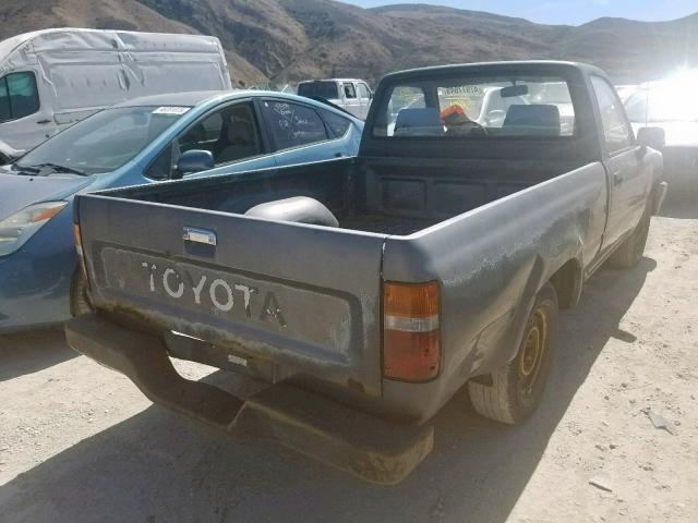 JT4RN81A8L5090083 - 1990 TOYOTA PICKUP 1/2 GRAY photo 4