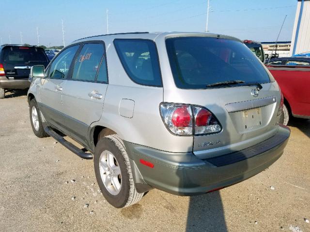 JTJGF10U330164401 - 2003 LEXUS RX 300 SILVER photo 3