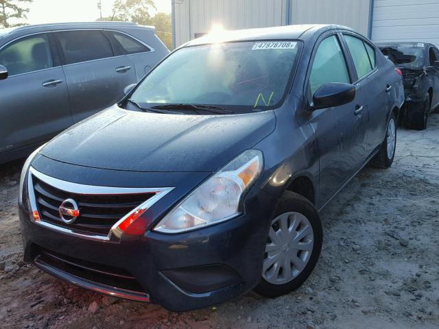 3N1CN7AP9HL825474 - 2017 NISSAN VERSA S BLUE photo 2