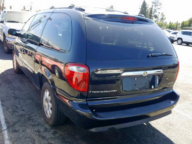 2C4GP54L05R157892 - 2005 CHRYSLER TOWN & COU BLACK photo 3