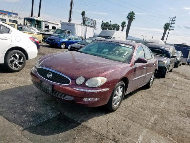 2G4WD582161300138 - 2006 BUICK LACROSSE C MAROON photo 2