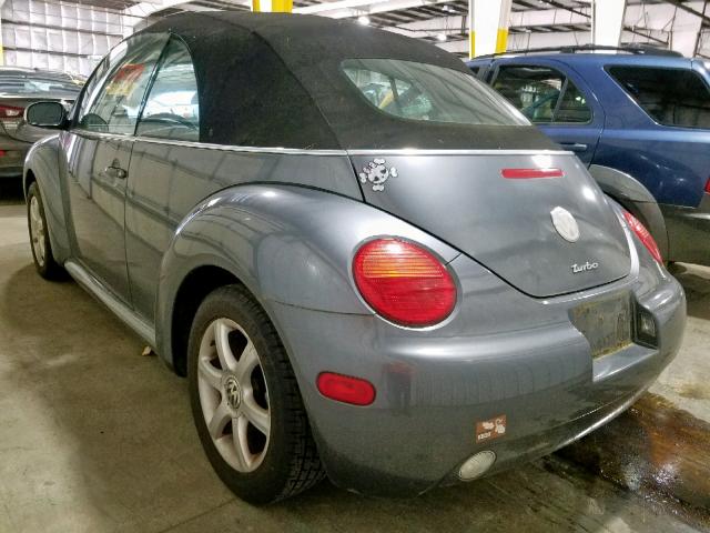 3VWCD31YX5M300704 - 2005 VOLKSWAGEN NEW BEETLE ნაცრისფერი ფოტო 3