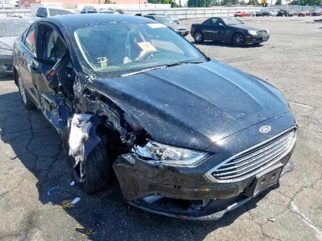 3FA6P0G72HR343662 - 2017 FORD FUSION S BLACK photo 1