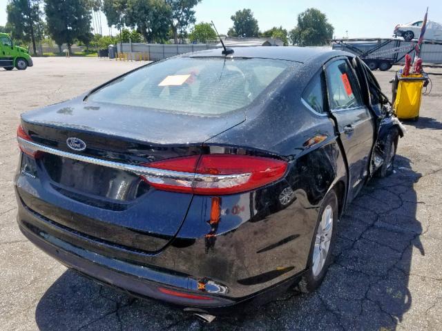 3FA6P0G72HR343662 - 2017 FORD FUSION S BLACK photo 4