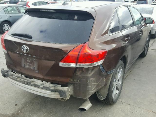 4T3ZA3BB6AU020917 - 2010 TOYOTA VENZA BASE BROWN photo 4