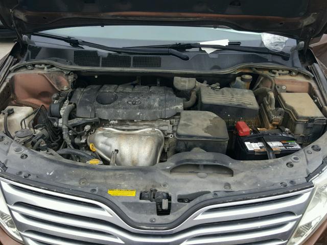 4T3ZA3BB6AU020917 - 2010 TOYOTA VENZA BASE BROWN photo 7