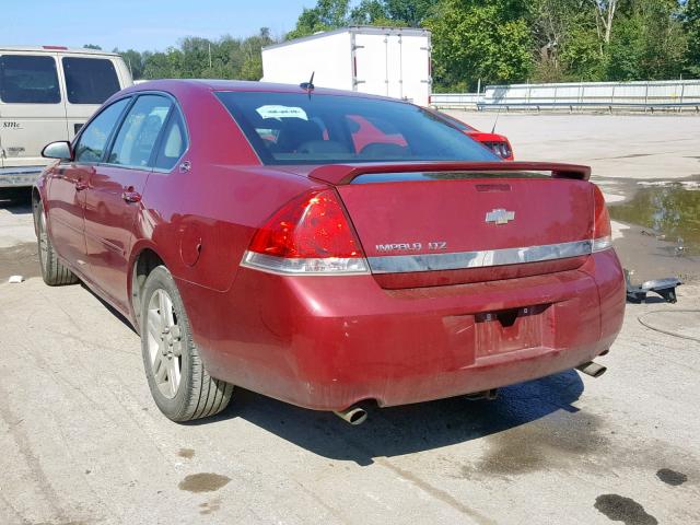 2G1WU581869140605 - 2006 CHEVROLET IMPALA LTZ RED photo 3