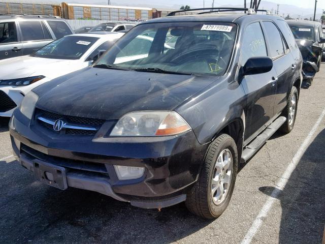 2HNYD18661H509779 - 2001 ACURA MDX TOURIN BLACK photo 2