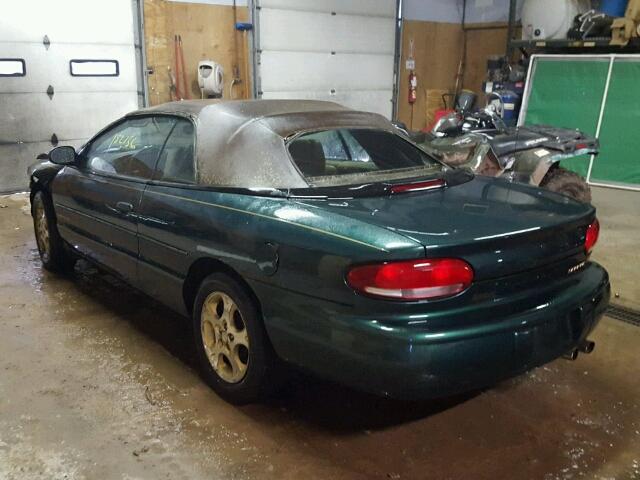 3C3EL55H5WT201739 - 1998 CHRYSLER SEBRING JX GREEN photo 3