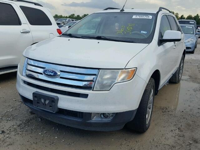 2FMDK3JCXABA51846 - 2010 FORD EDGE SEL WHITE photo 2