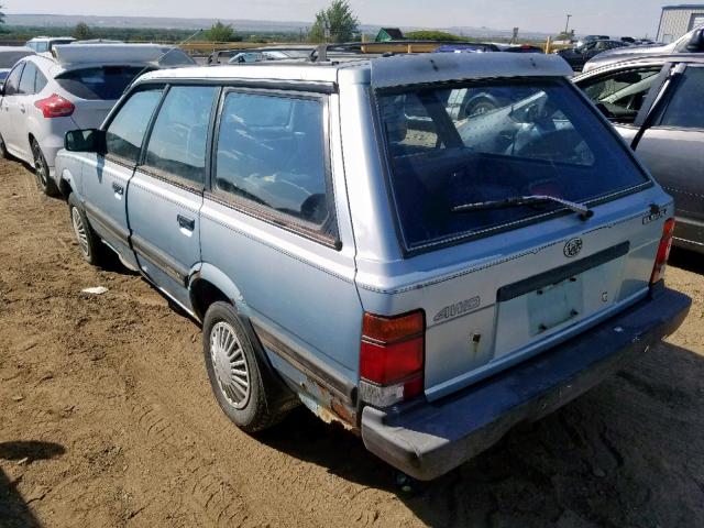 JF2AN52B5LD414567 - 1990 SUBARU LOYALE BLUE photo 3