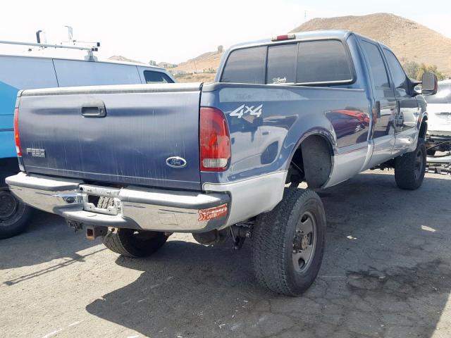 1FTSW31P34EA01432 - 2004 FORD F350 SRW S GRAY photo 4