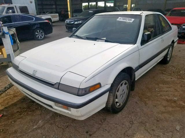 1HGCA6188KA076694 - 1989 HONDA ACCORD LXI WHITE photo 2