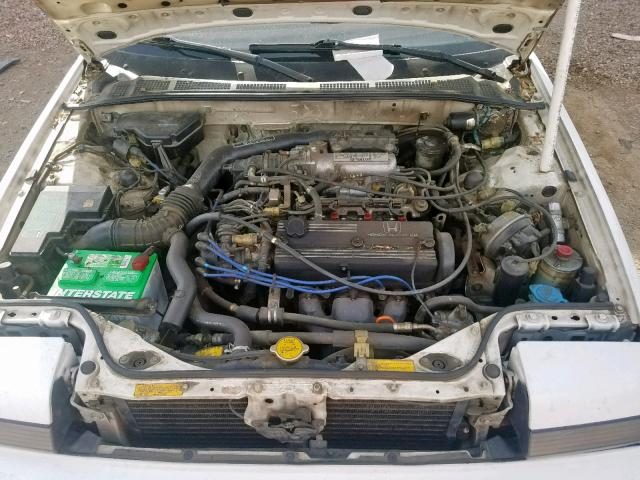 1HGCA6188KA076694 - 1989 HONDA ACCORD LXI WHITE photo 7