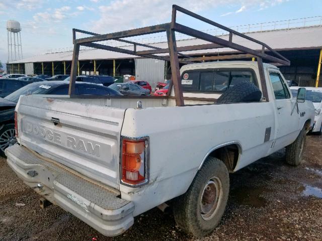 1B7JW24T9FS641339 - 1985 DODGE W-SERIES W WHITE photo 4