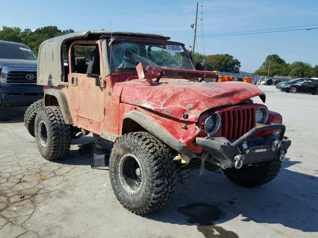 1J4FA49S24P751174 - 2004 JEEP WRANGLER / RED photo 9