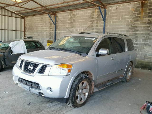 5N1BA0ND5AN606265 - 2010 NISSAN ARMADA SE SILVER photo 2