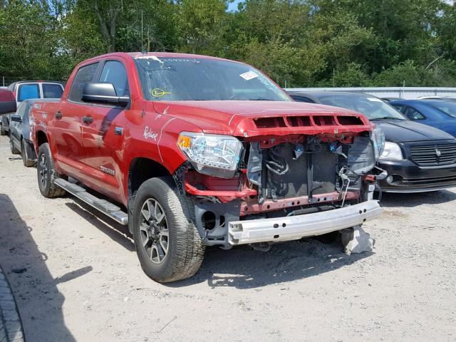 5TFDY5F14GX509484 - 2016 TOYOTA TUNDRA CRE RED photo 1